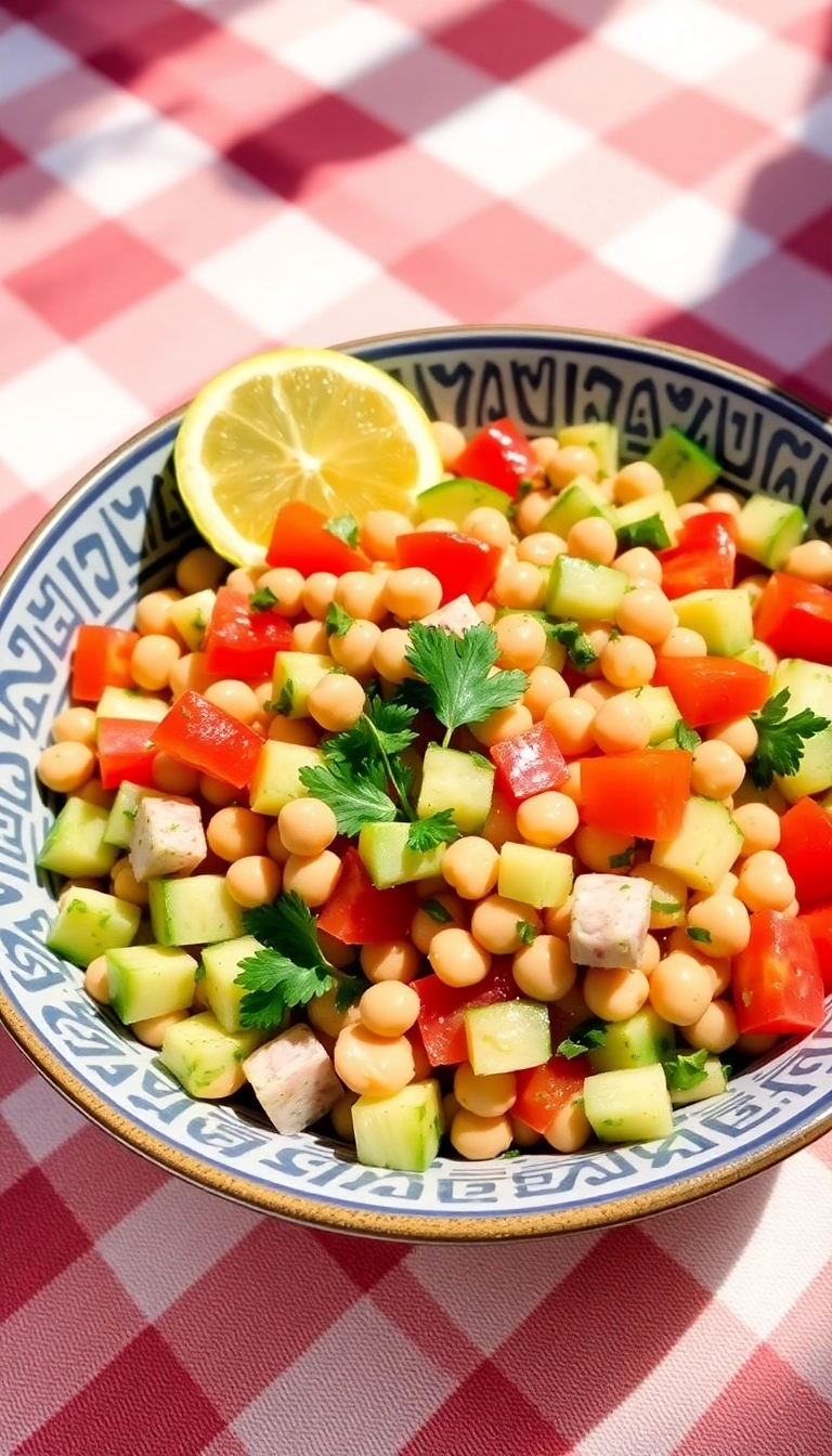 22 Best Vegetarian Greek Side Dishes You Need to Try (Your Taste Buds Will Thank You!) - 11. Chickpea Salad