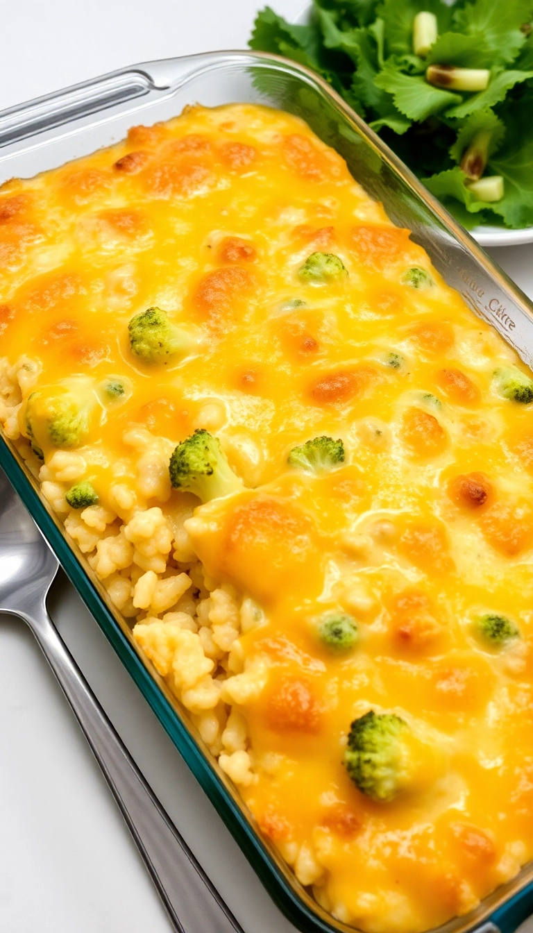 26 Cozy Dinner Recipes That Are Quick, Easy, and Absolutely Delicious! - 5. Cheesy Broccoli and Rice Casserole