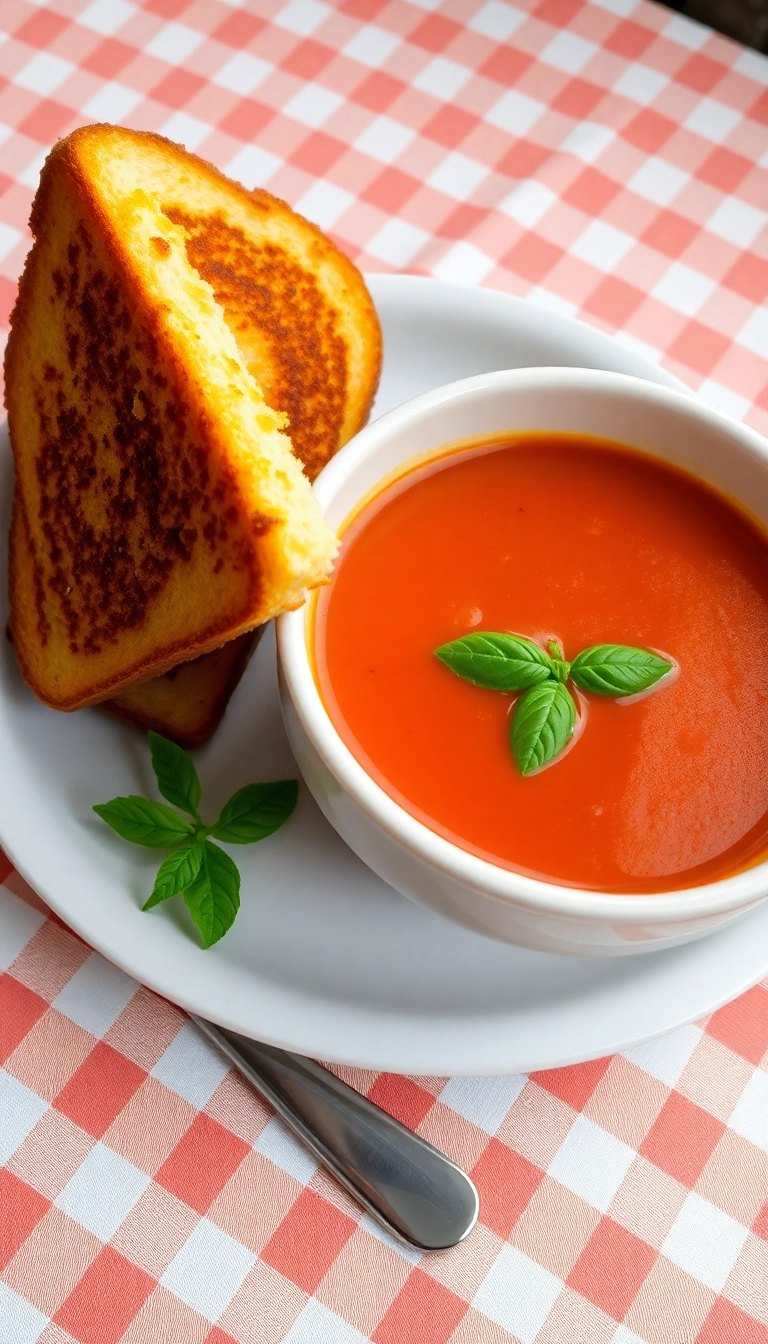 30 Cheap Dinner Recipes for Two That Will Blow Your Mind (You Won't Believe #17!) - 17. (You Won't Believe This) Grilled Cheese and Tomato Soup