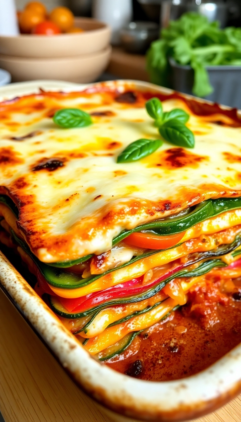 27 Comfort Food Dinner Ideas for the Whole Family (Dinner Just Got Easier!) - 18. Vegetable Lasagna