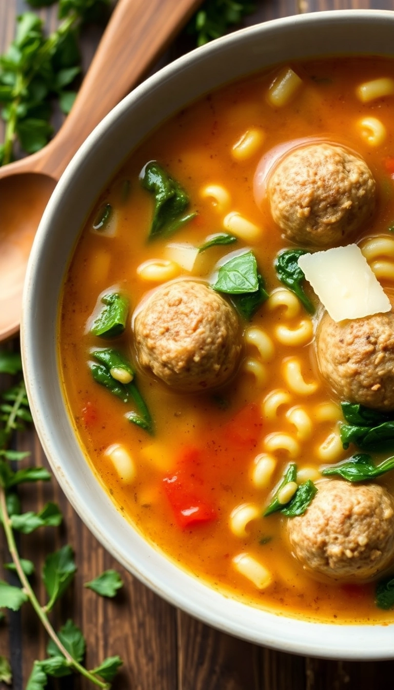 22 Healthy Soup Recipes That Taste Amazing (You'll Love #10!) - 14. Italian Wedding Soup