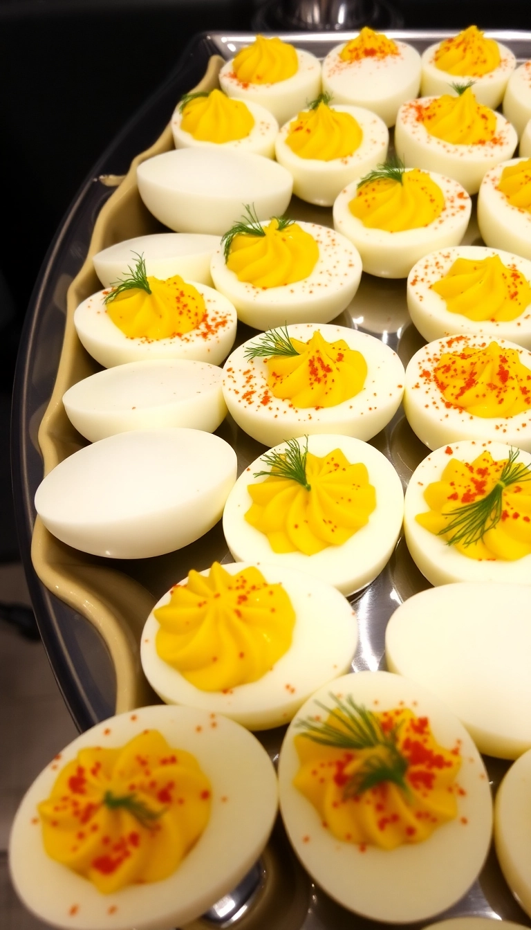 The Ultimate List of 28 Easy & Quick Finger Foods to Impress at Any Party! - Deviled Eggs