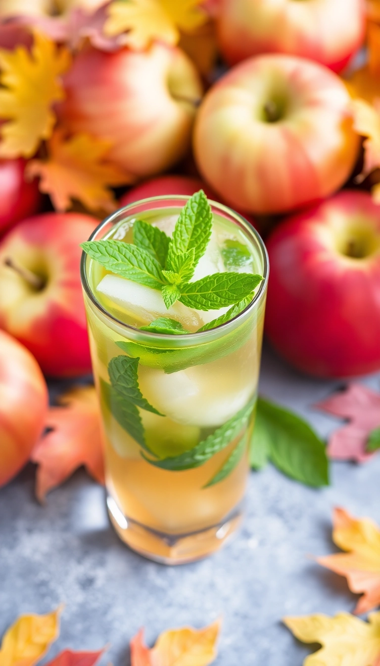 34 Apple Cider Cocktail Ideas That'll Make You Fall in Love with Autumn! - 14. Autumn Apple Cider Mojito