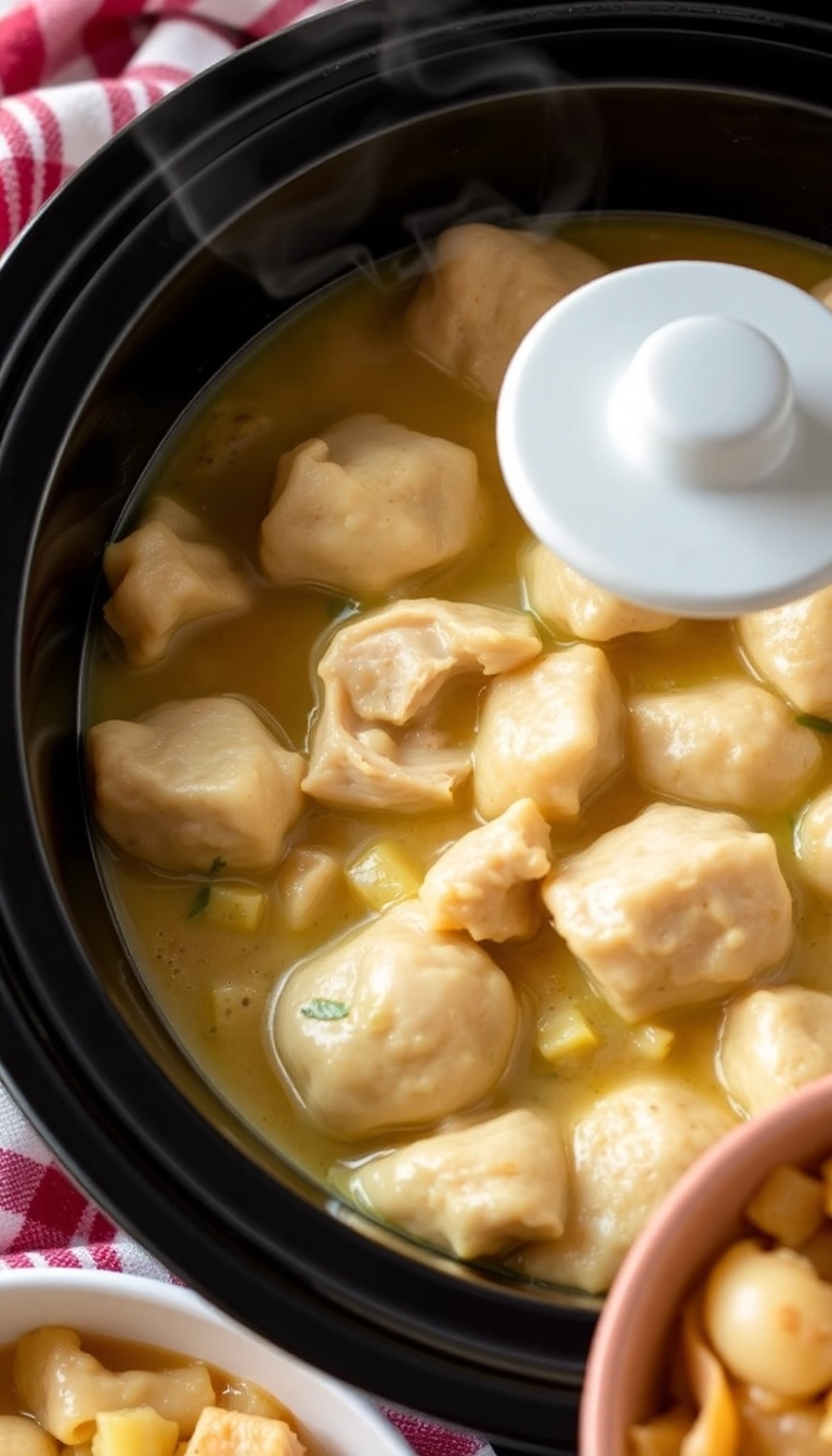 22 Easy Chicken and Dumplings Recipes Everyone Will Love (You Won't Believe #12!) - Slow Cooker Chicken and Dumplings