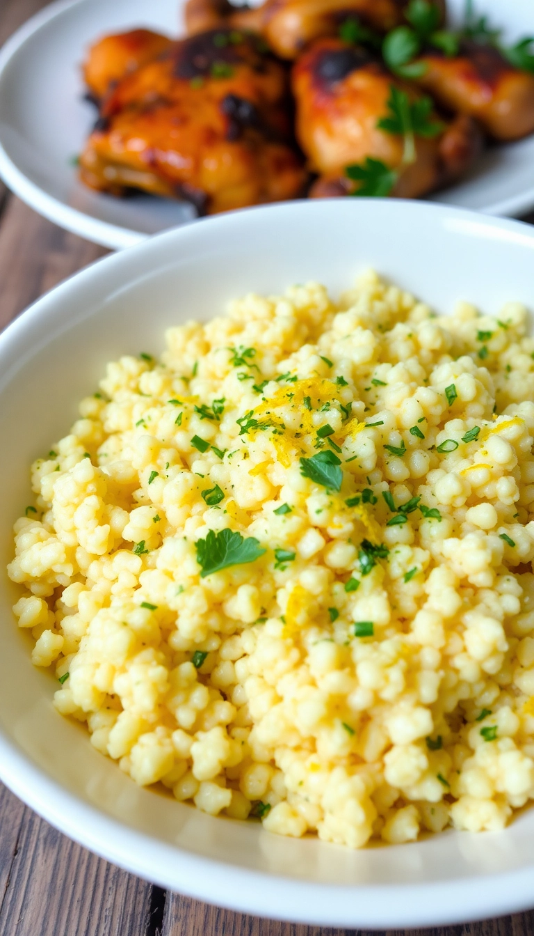 24 Genius Side Dishes for Smoked Chicken (You Need #15!) - 7. Herbed Couscous