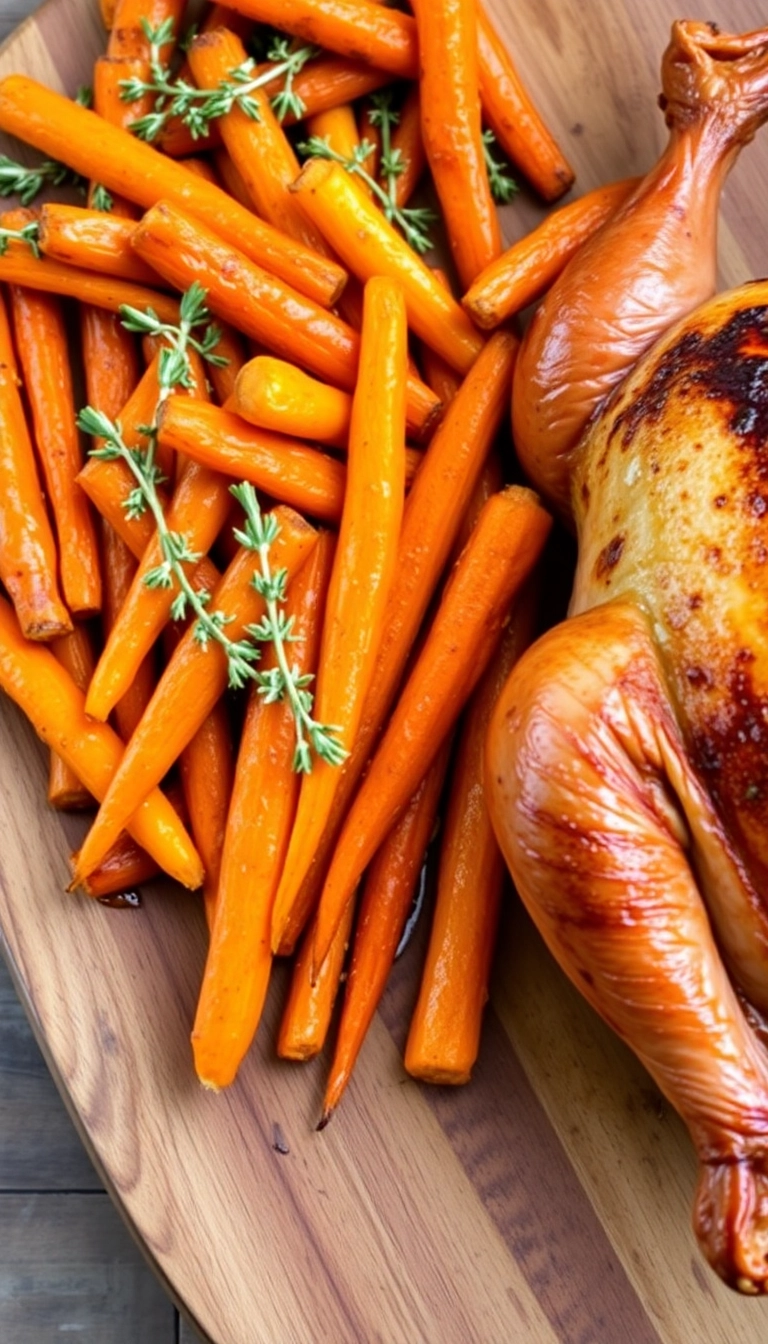 24 Genius Side Dishes for Smoked Chicken (You Need #15!) - 2. Honey Roasted Carrots