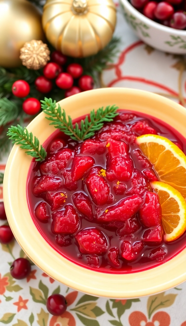 36 Christmas Dinner Menu Ideas That Will Steal the Show This Holiday Season! - 4. Cranberry Sauce with Orange Zest