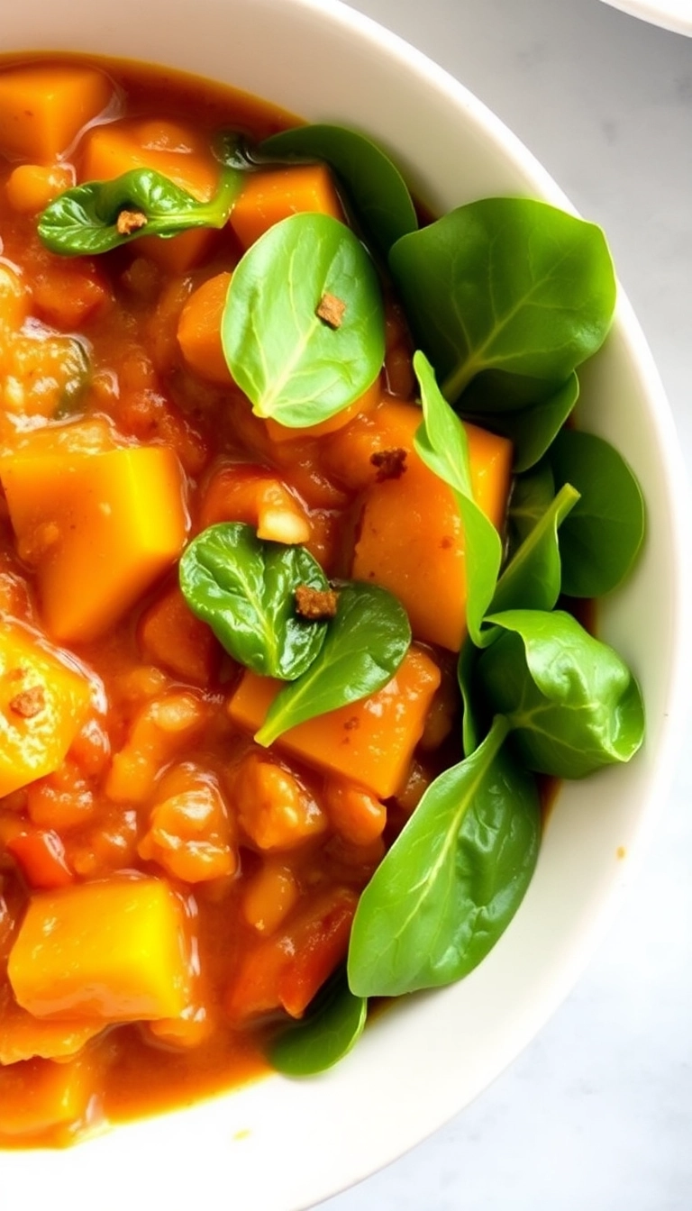 39 Mind-Blowing Butternut Squash Chili Ideas That Will Change Your Dinner Game! - Butternut Squash Chili with Spinach