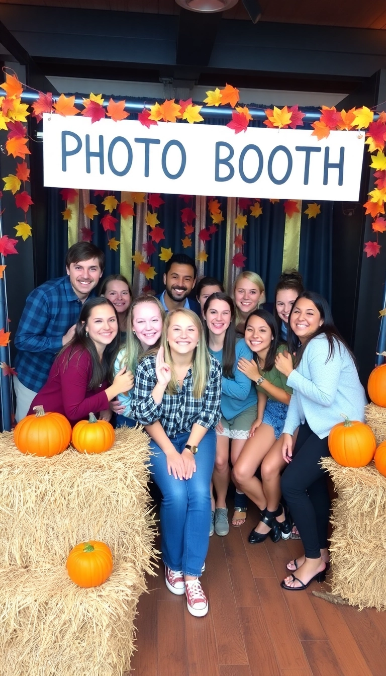 35 Friendsgiving Dinner Party Ideas That Will Wow Your Guests (You'll Want to Steal #12!) - 14. Themed Photo Booth