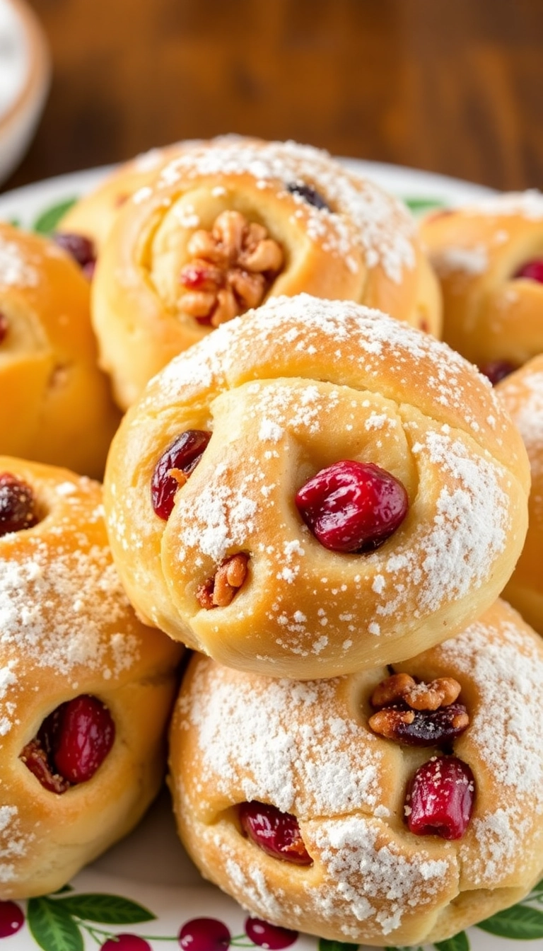 24 Sourdough Dinner Rolls Ideas That Will Elevate Your Dinner Game! - Sourdough Dinner Rolls with Cranberries and Walnut