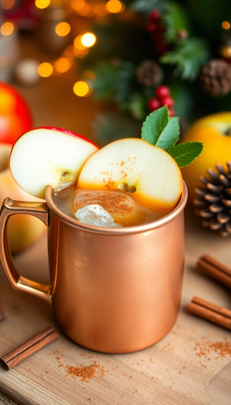 23 Winter Party Drink Ideas That'll Impress Your Guests (You Won't Believe #12!) - 13. Caramel Apple Mule