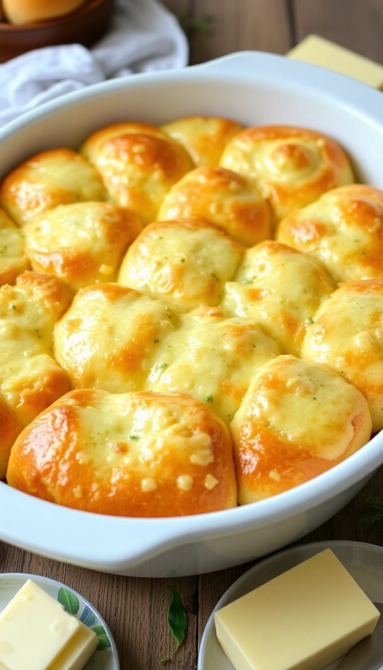 22 Easy Dinner Rolls Recipes That'll Make Dinner Time a Breeze! - Cheddar Cheese Dinner Rolls