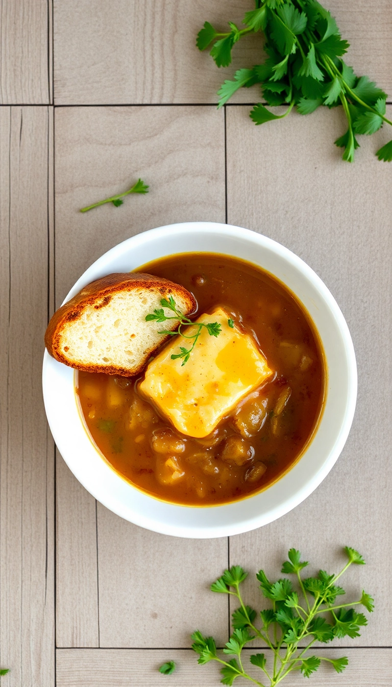 Discover 26 Simple French Onion Soup Recipes That Will Warm Your Soul! - French Onion Soup with Sourdough Bread