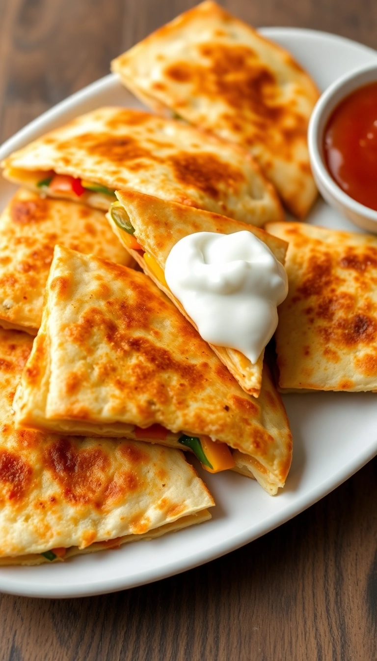 26 Cozy Dinner Recipes That Are Quick, Easy, and Absolutely Delicious! - 14. Quick Veggie Quesadillas