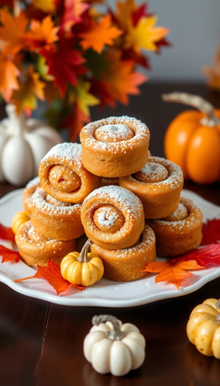 31 Must-Try Libby's Pumpkin Roll Ideas for Pumpkin Lovers! - Mini Pumpkin Rolls