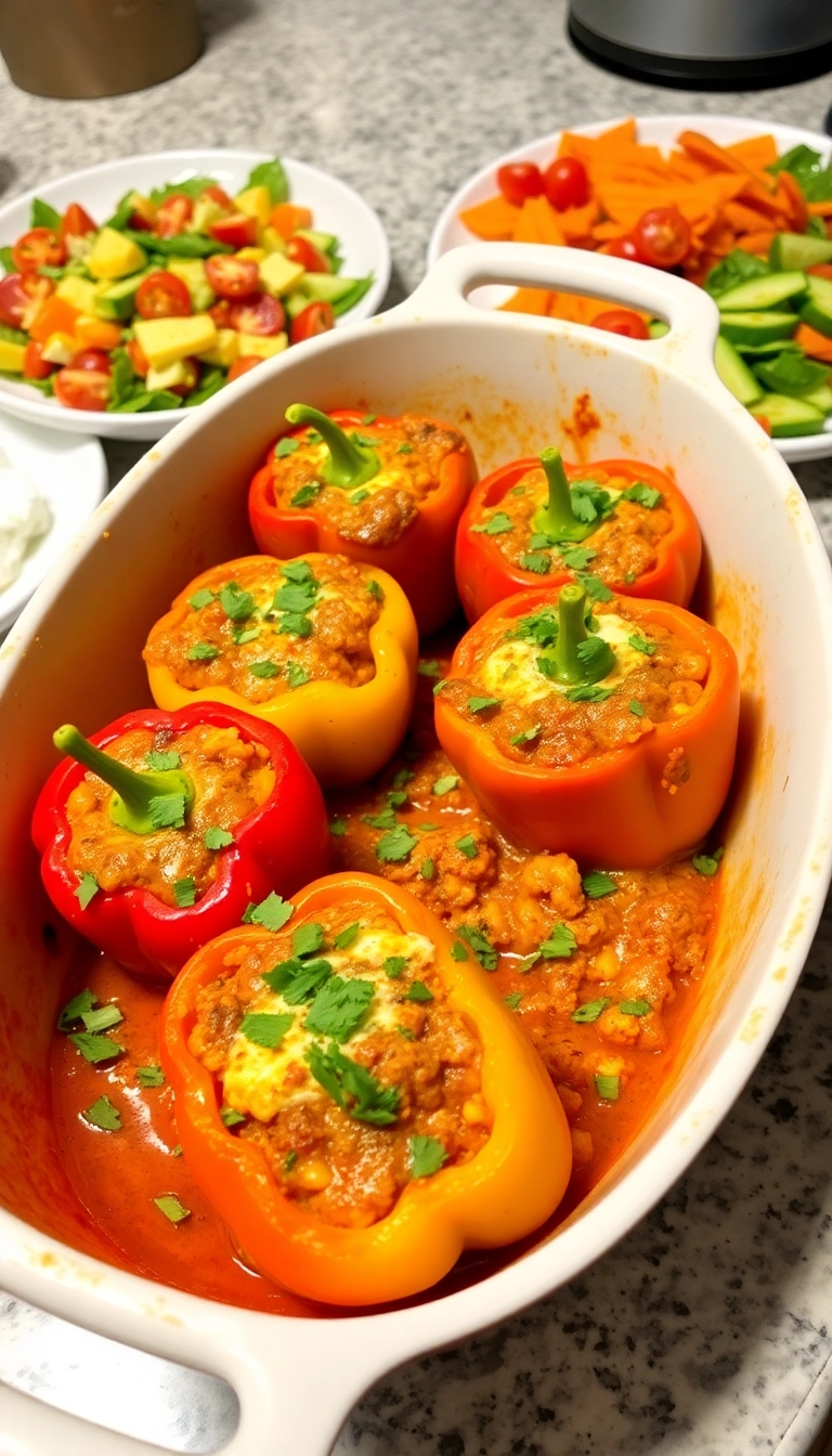 25 Cozy Winter Dinner Ideas That'll Make You Want to Hibernate! - 6. Stuffed Bell Peppers