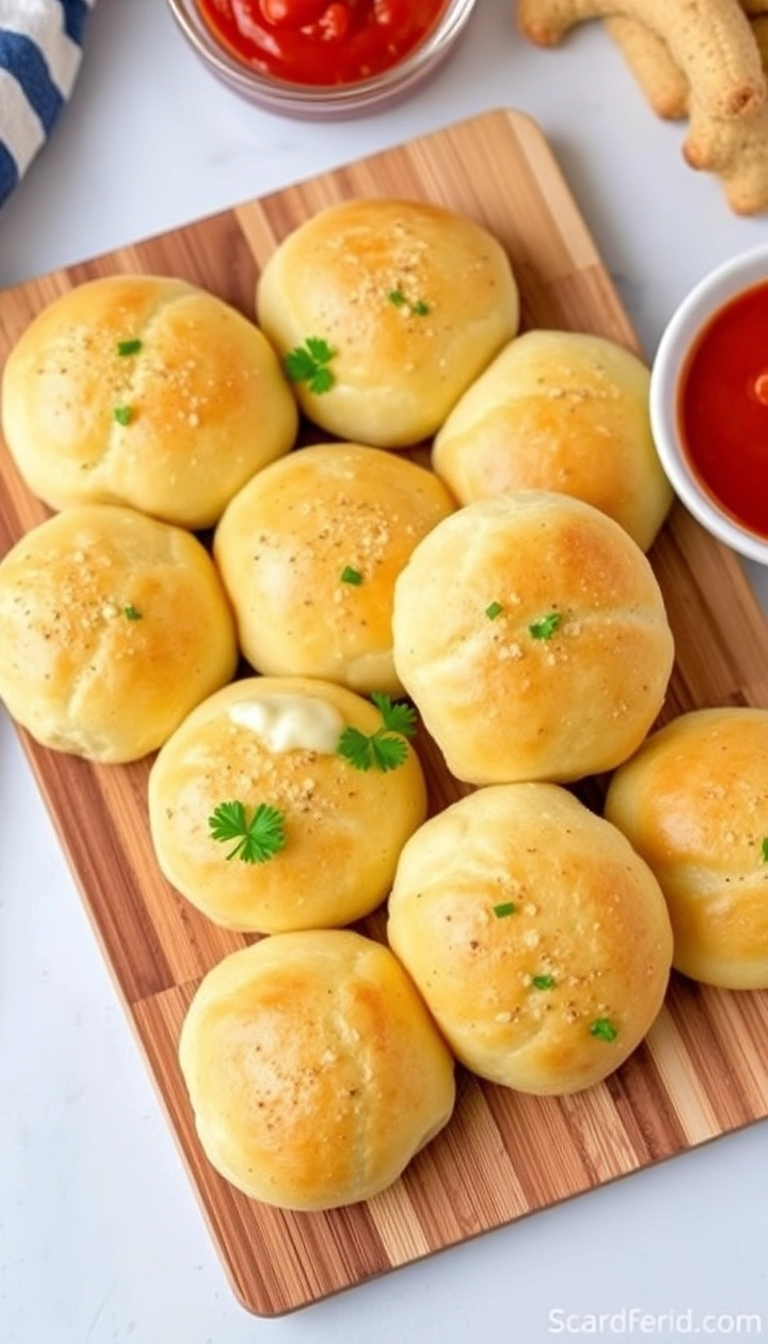 24 Sourdough Dinner Rolls Ideas That Will Elevate Your Dinner Game! - Garlic Parmesan Sourdough Rolls