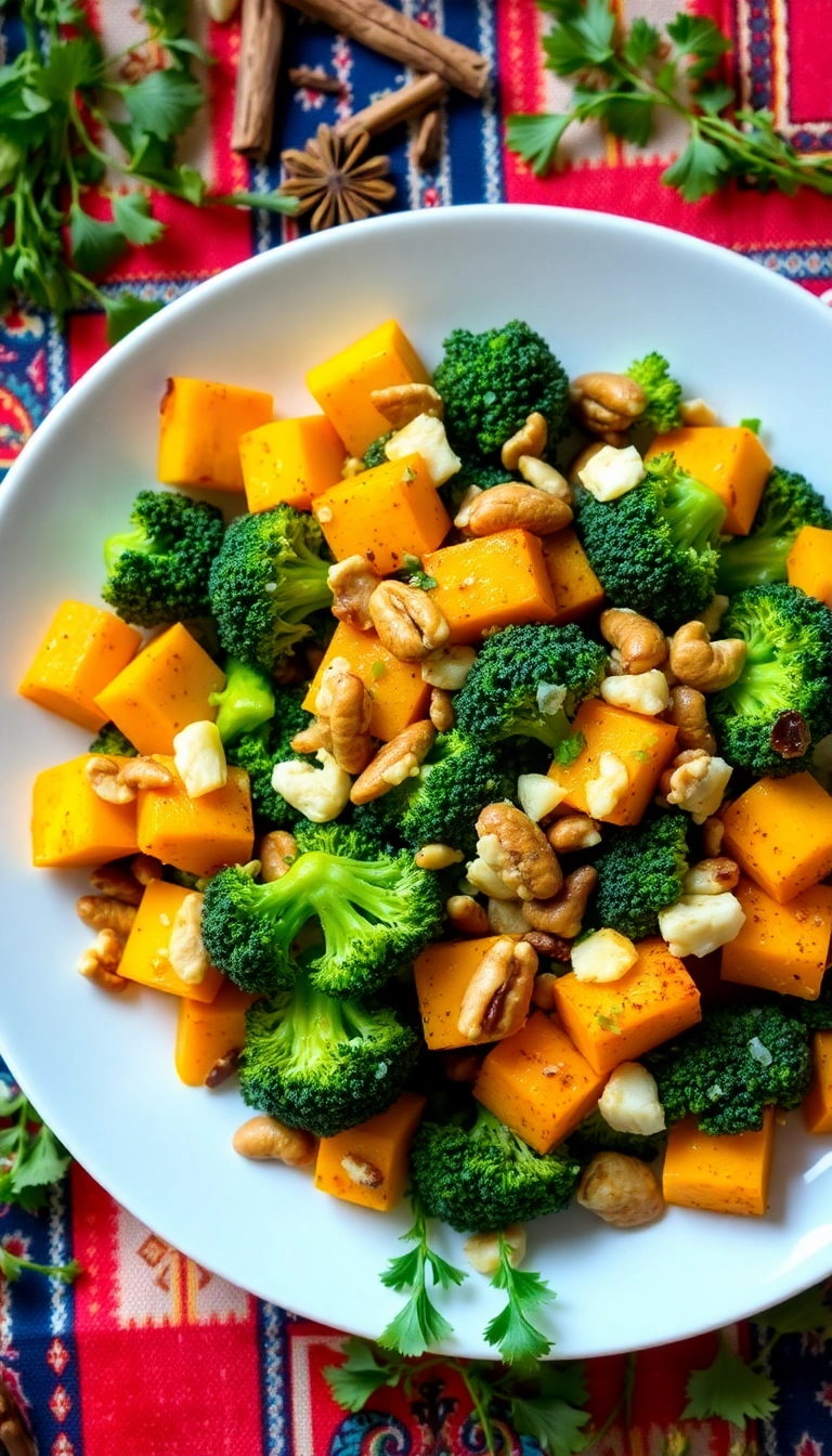 30 Cozy Butternut Squash Salad Ideas That Will Warm Your Heart! - Butternut Squash & Broccoli Salad