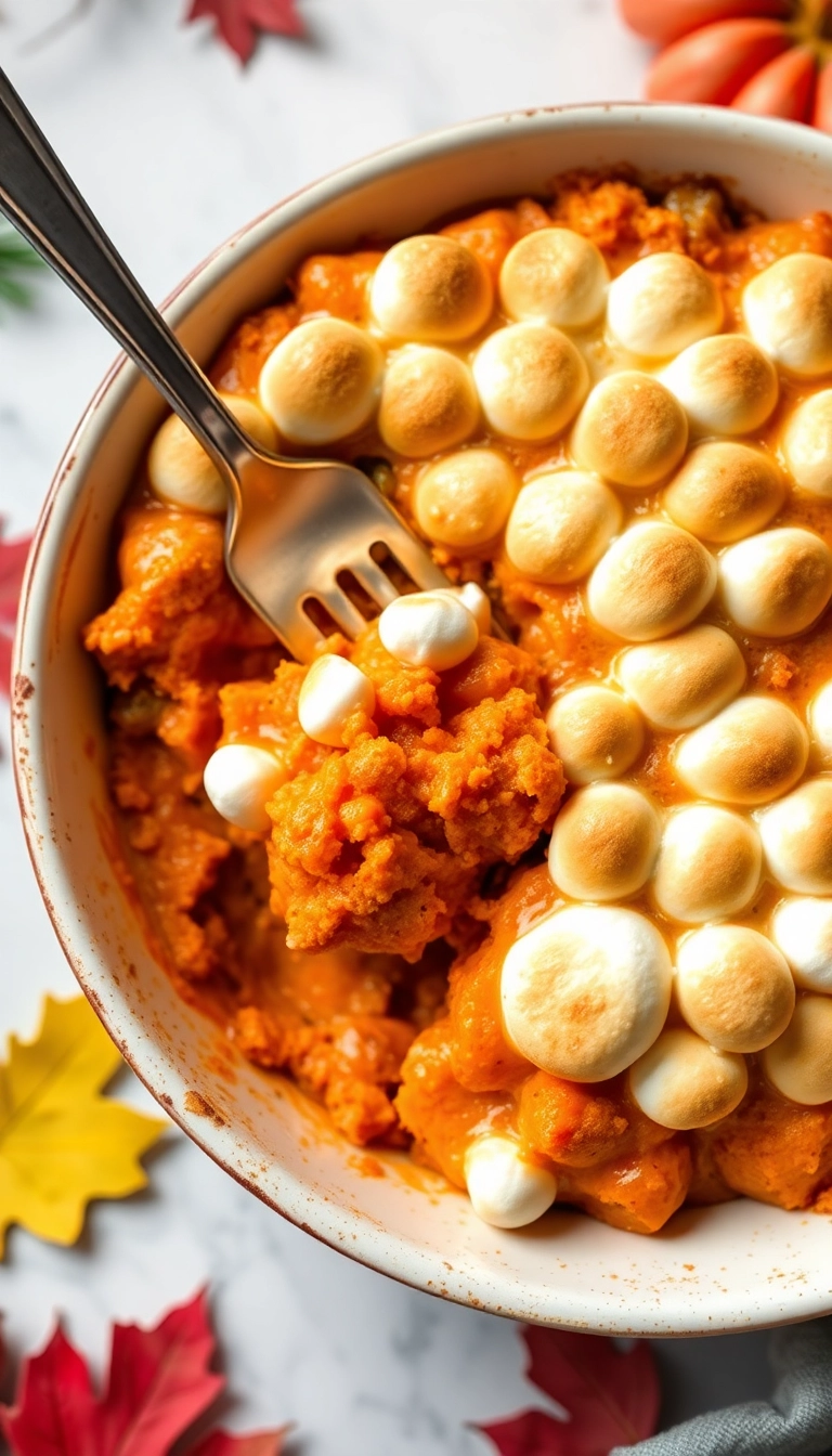 38 Thanksgiving Recipes Ideas You Won't Believe Are This Easy! - 4. Sweet Potato Casserole with Marshmallows