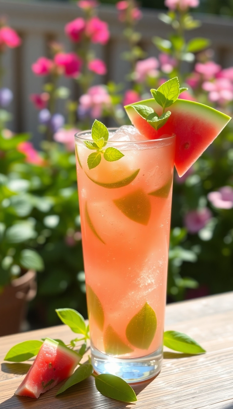 26 Best 7 Brew Drinks Ideas You Can Make at Home (Don’t Miss #1!) - 17. Watermelon Basil Refresher