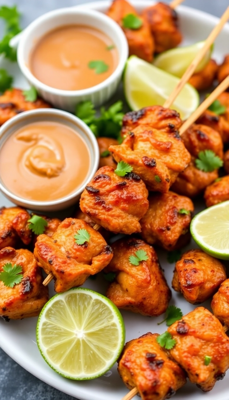 30 Easy Appetizer Recipes That Will Blow Your Guests Away (You Won't Believe #15!) - 14. Chicken Satay Skewers