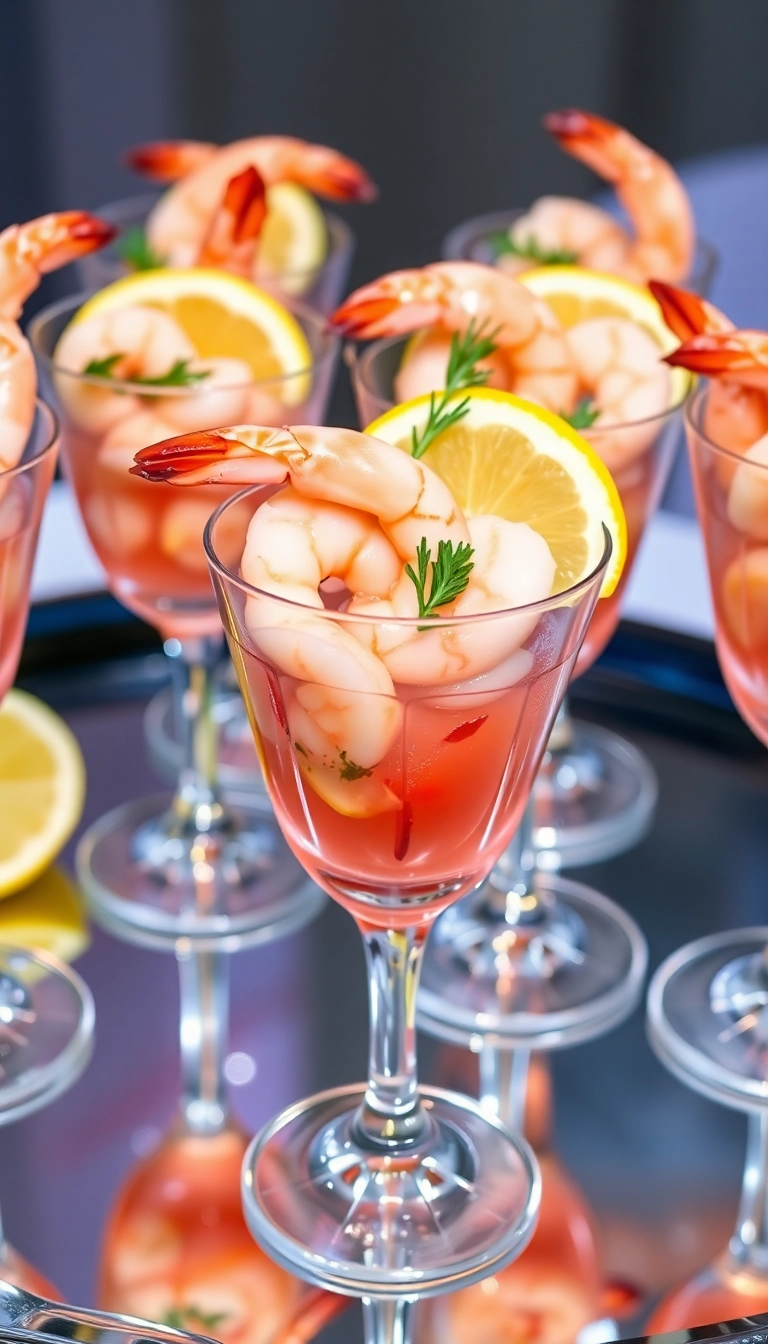 22 Easy DIY Party Finger Food Ideas That Will Wow Your Guests! - 4. Shrimp Cocktail Cups