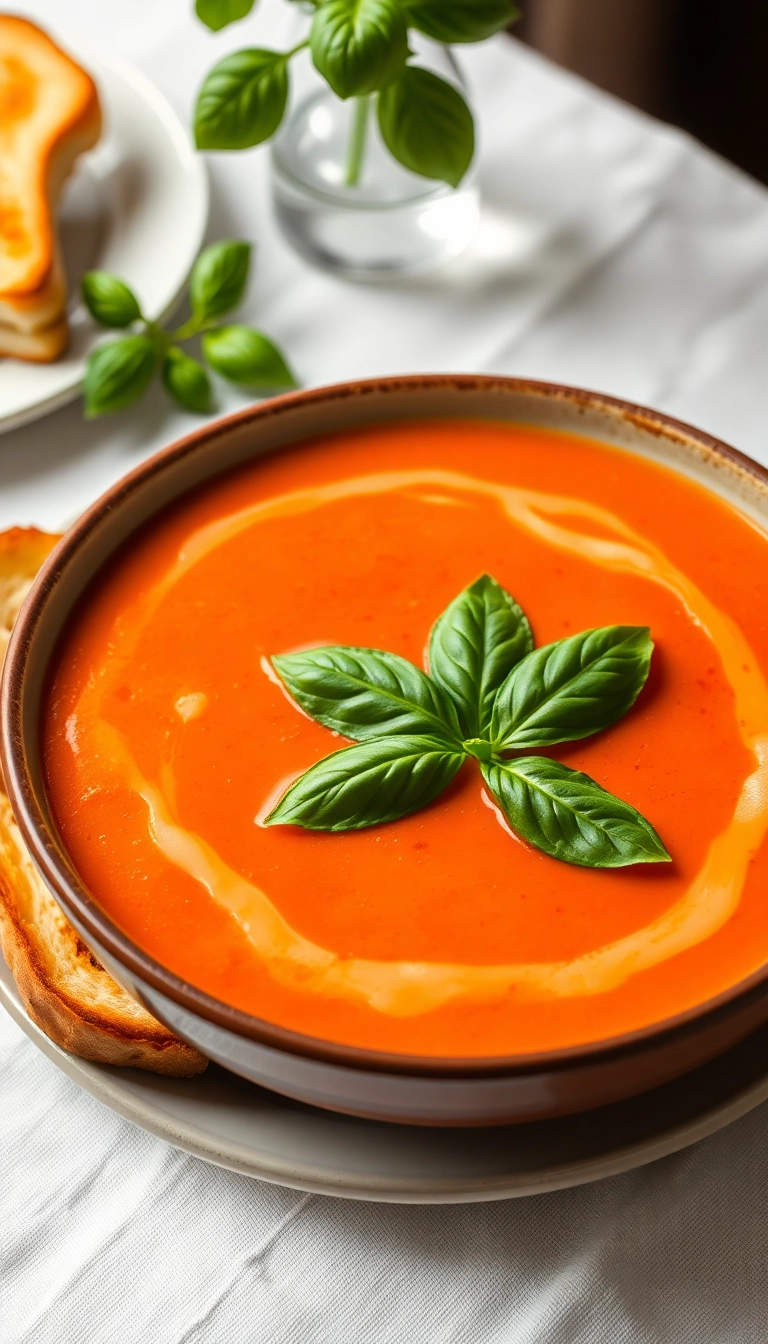 37 Mouthwatering Soup Recipes That Will Warm Your Soul (You Won't Believe #15!) - 2. Creamy Tomato Basil Soup