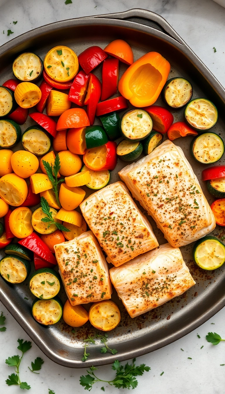 26 Quick and Easy Salmon Recipes for Dinner – Ready in 30 Minutes or Less! - 7. One-Pan Salmon and Veggies